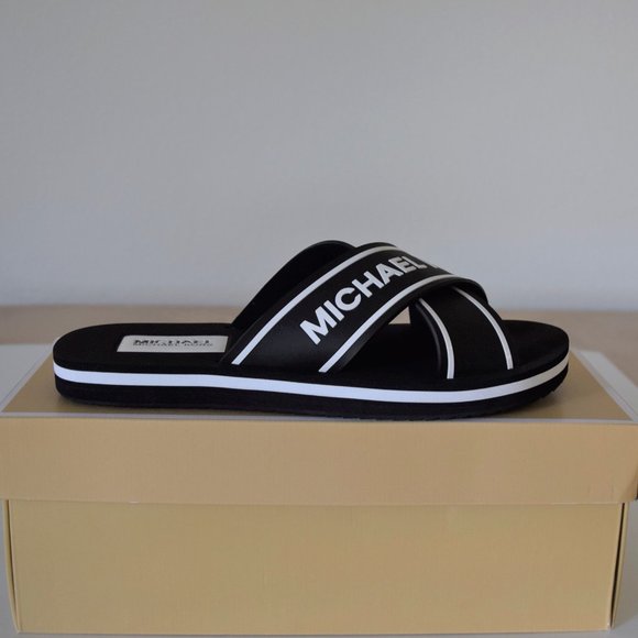 Michael Kors Shoes - Michael Kors Women's Sparrow Logo Slides Size 8